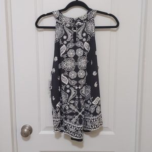 Black & White Sun-Top Dress Tank Top